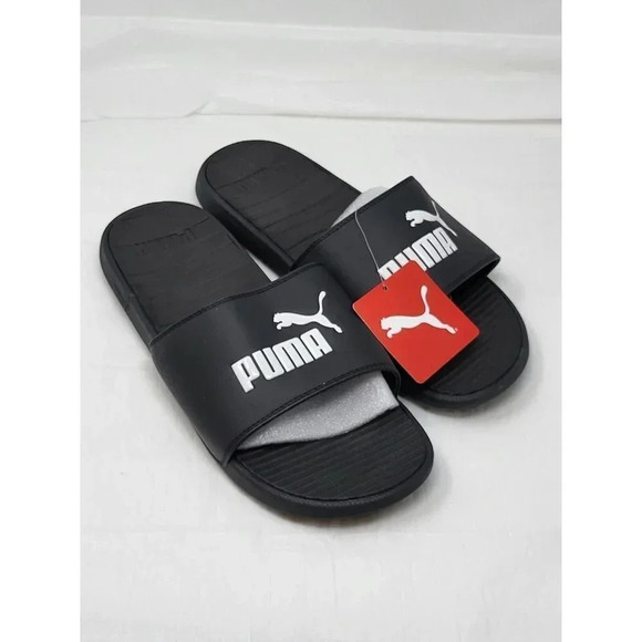 Puma Cool Cat Slide Men's Black Casual Sandals 371023-01 size 12 - Picture 1 of 8